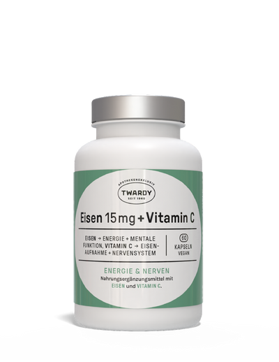 Eisen 15 mg + Vitamin C Kapseln